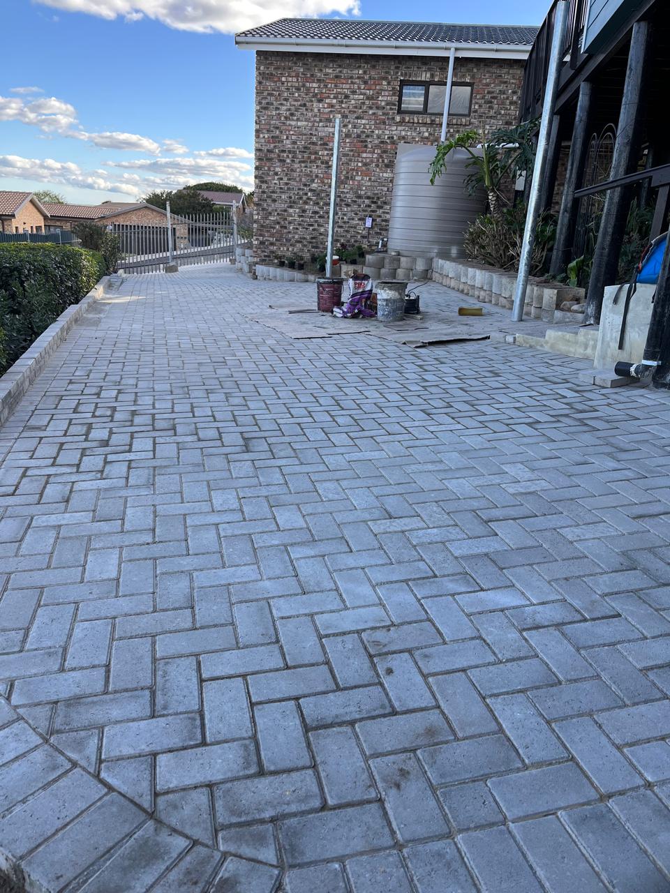 Completed paving project by Grobler & Co